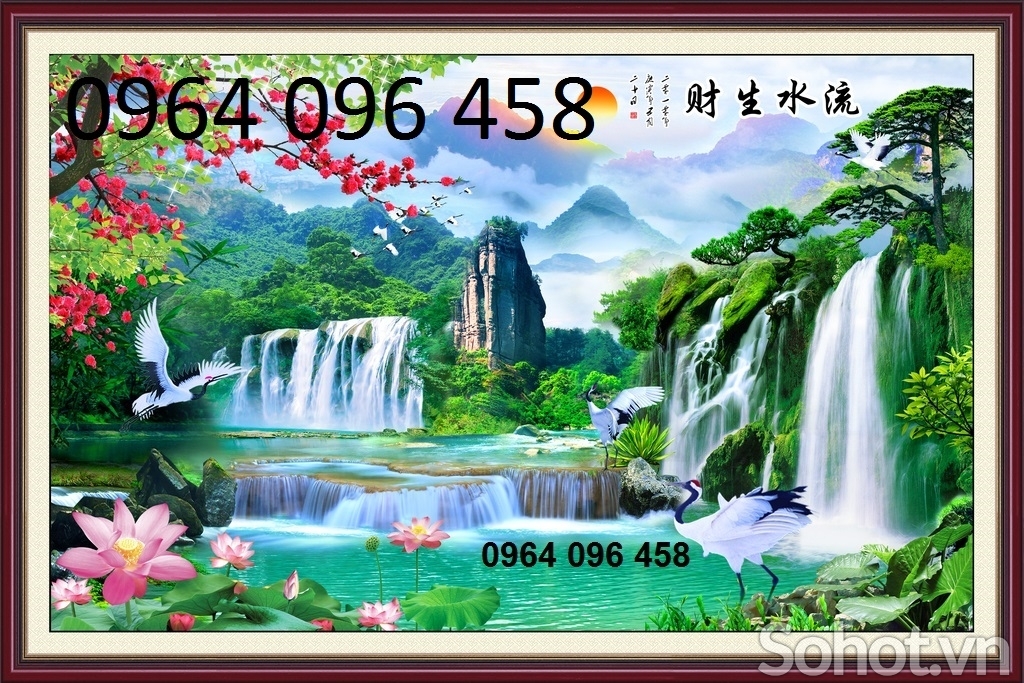 Tranh gạch 3d trang trí phòng khách NBG32