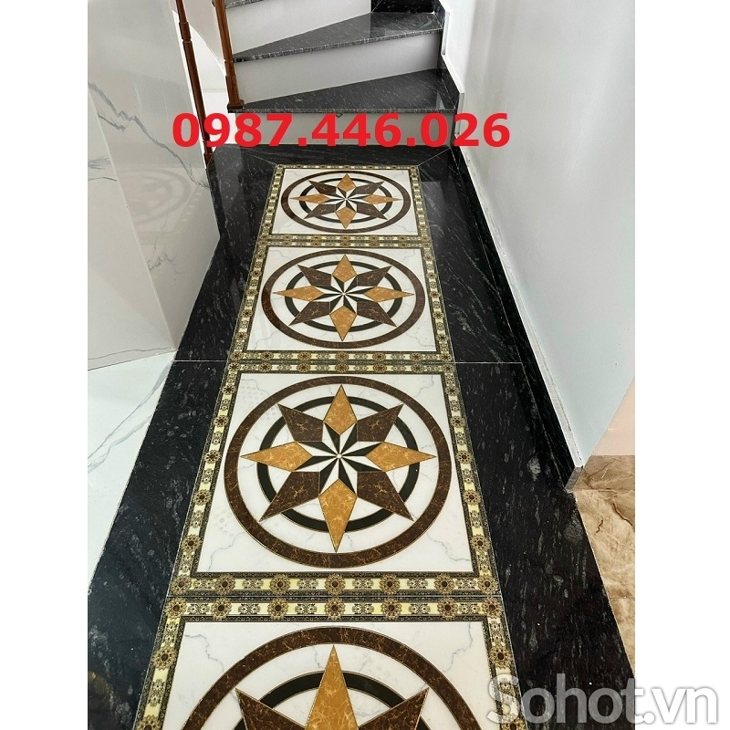 Gạch cầu thang chiếu nghỉ hoa văn HP62833