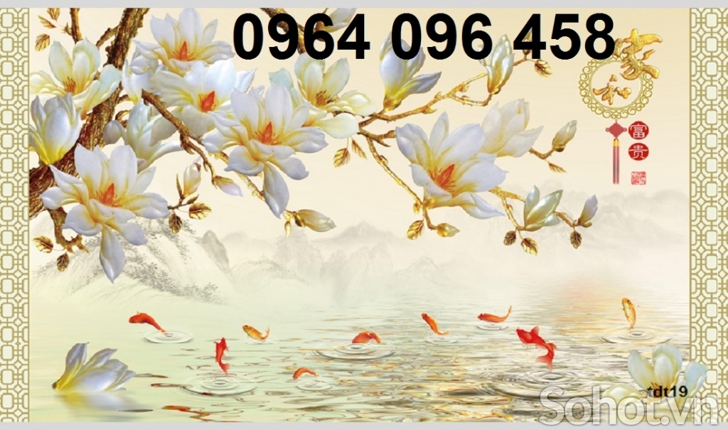 Tranh gạch 3d trang trí phòng khách - VMM65