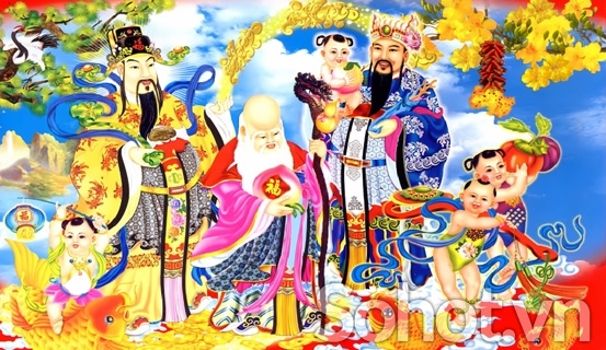 Tranh gạch 3d phúc lộc thọ - MCV43