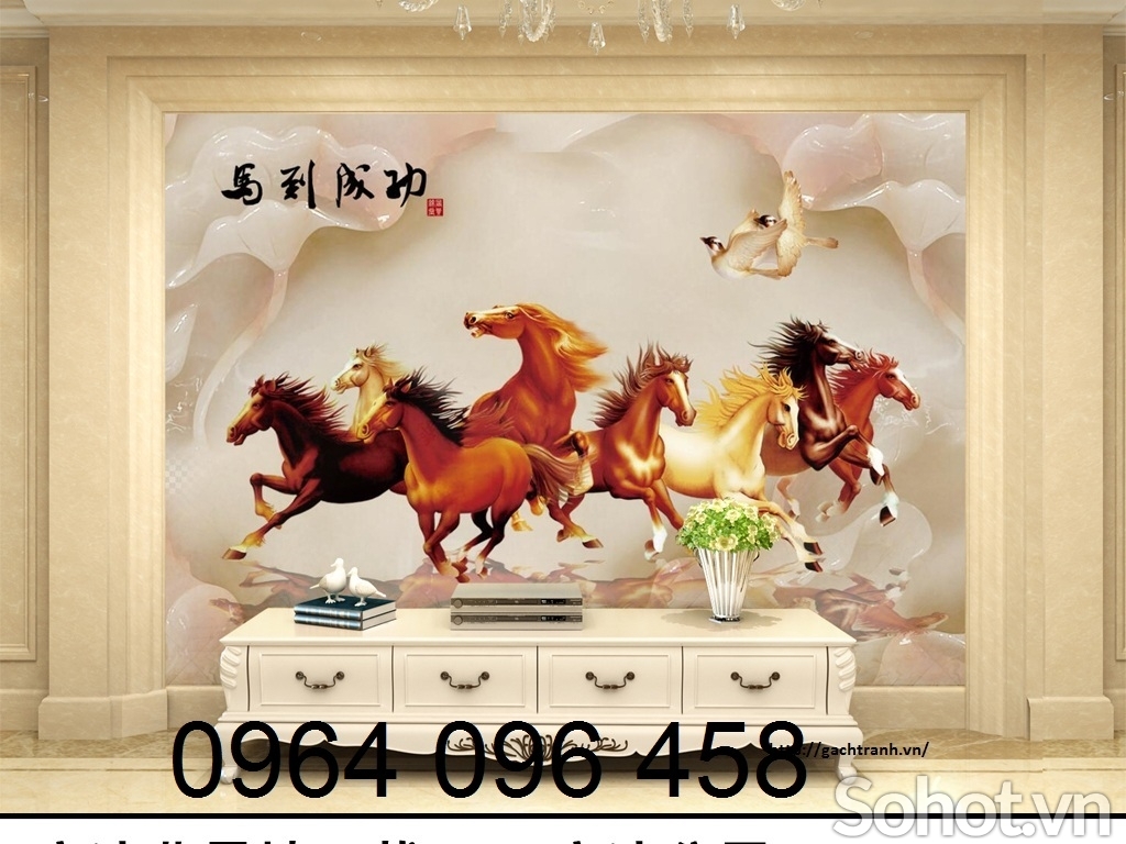 tranh gạch 3d con ngựa bao nhiêu tiền - Nghệ An - SoHot.vn