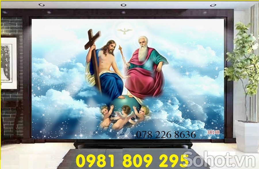 Tranh công giáo 3d - gạch tranh thiên chúa