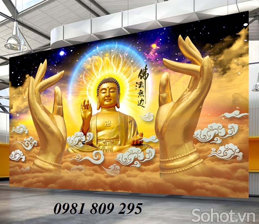 tranh gạch phật 3d ốp tường