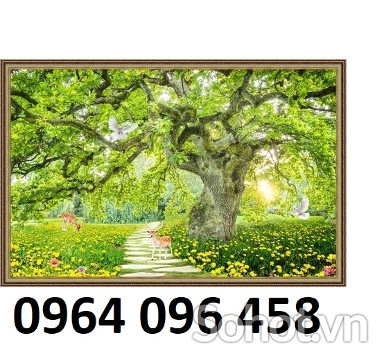 Tranh gạch 3d ốp tường ngoài trời - CVNN01