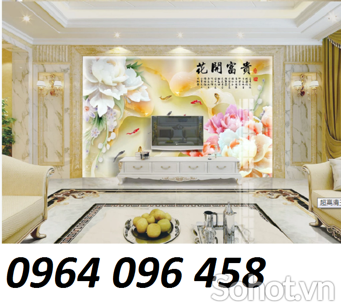 Mẫu gạch tranh 3d trang trí phòng khách - 544D