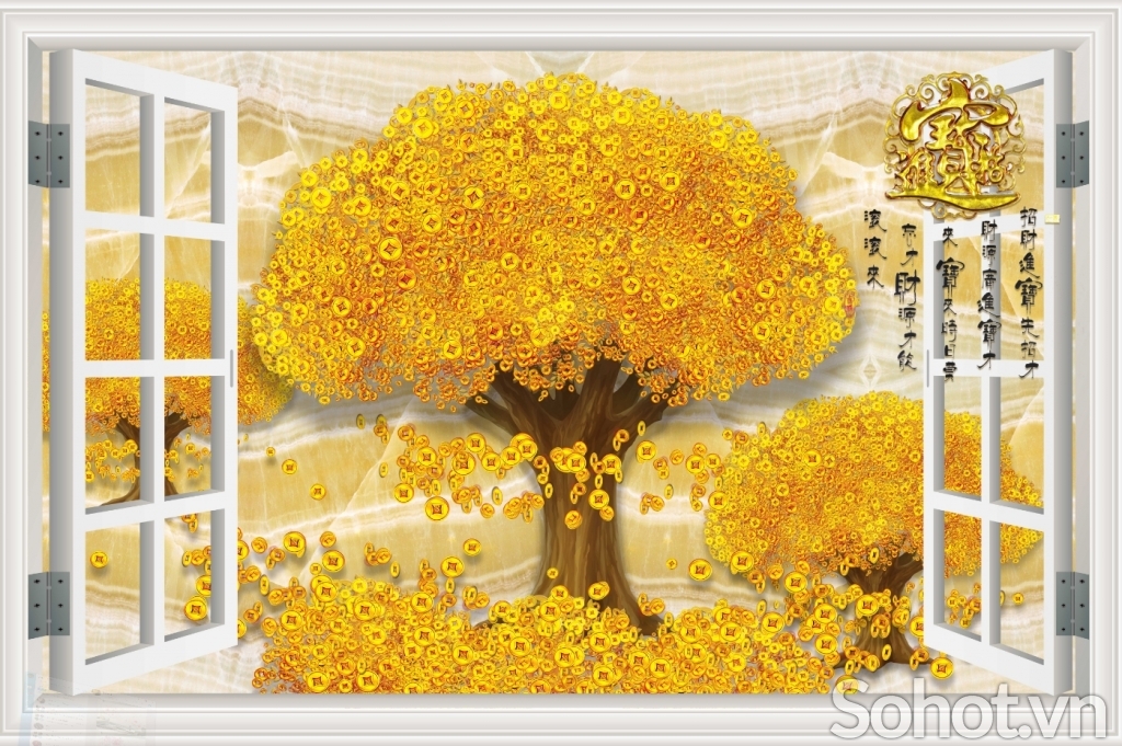 Gạch tranh 3d phong thủy ốp tường - KSXZ22