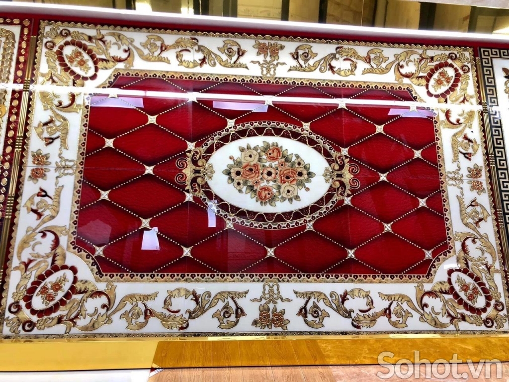 Thảm gạch men đá hoa 3d đẹp