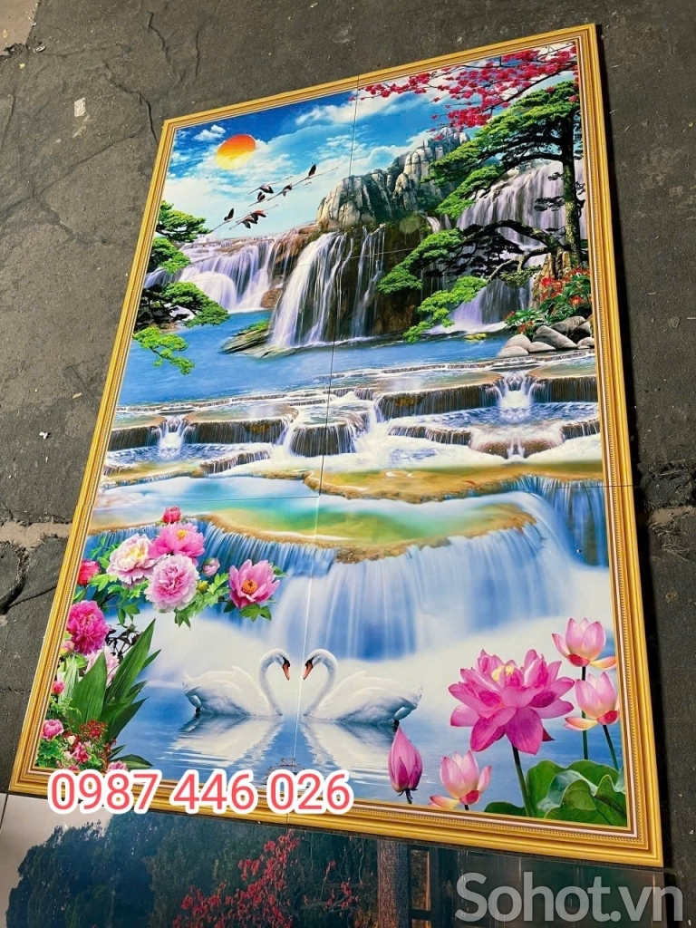 Gạch tranh 3d ốp tường HP9833