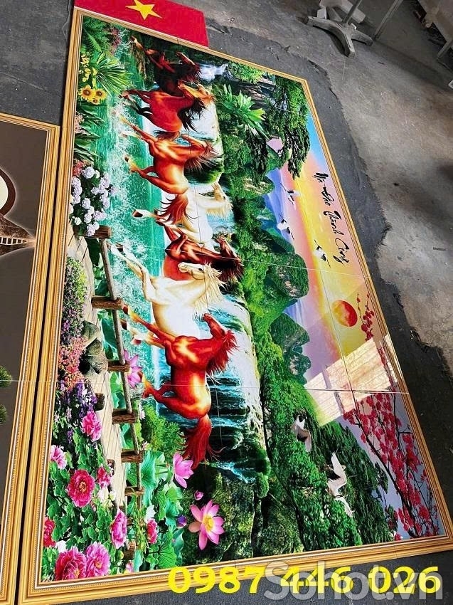 Gạch tranh tường 3d HP5845