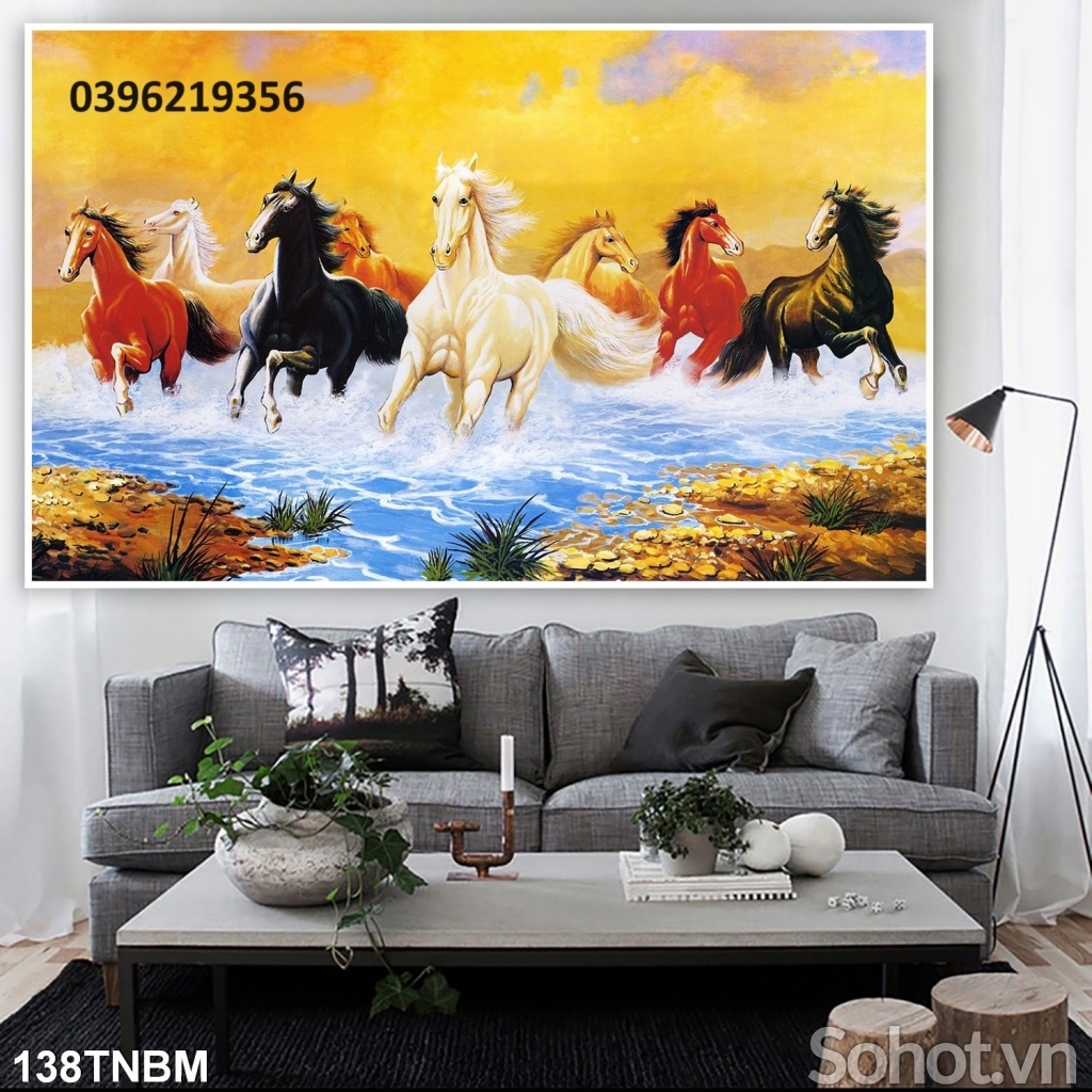 Gạch tranh mã đáo 3D đẹp