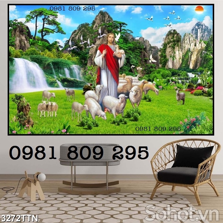 Mẫu tranh công giáo - gạch tranh 3d chúa