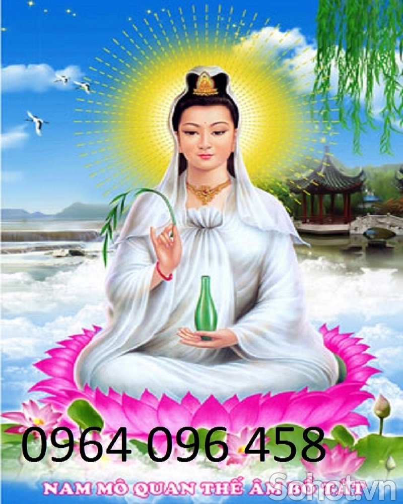 Tranh gạch 3d phật quan âm - LGX4