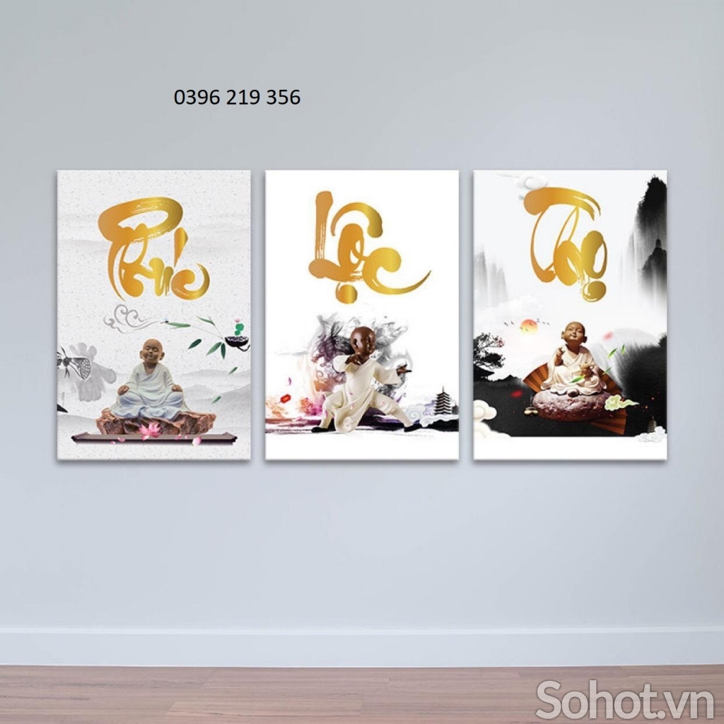 Tranh gạch 3d trang trí phòng khách phong thuỷ
