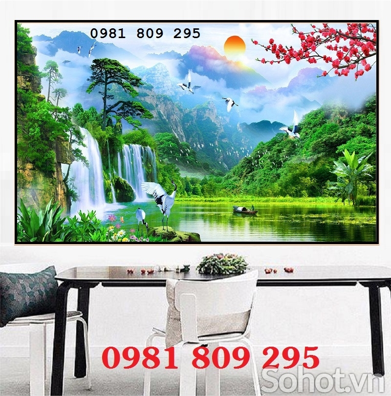 Tranh cảnh thiên nhiên , tranh gạch 3d ốp tường