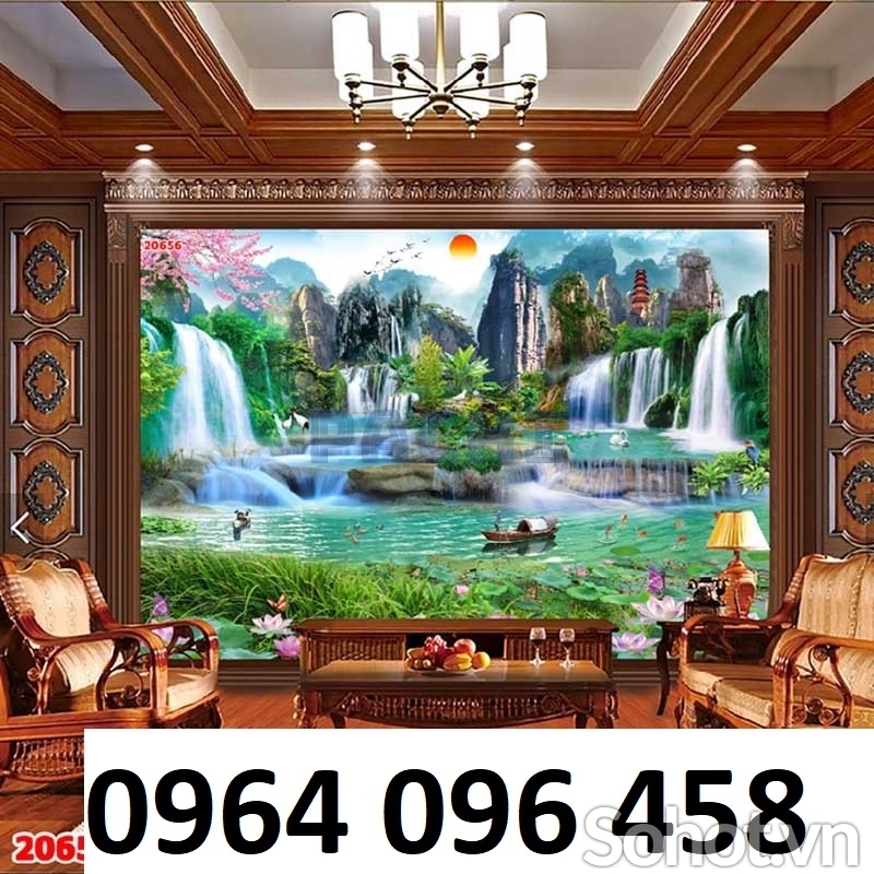 Tranh gạch 3d phong cảnh đồng quê - NB76