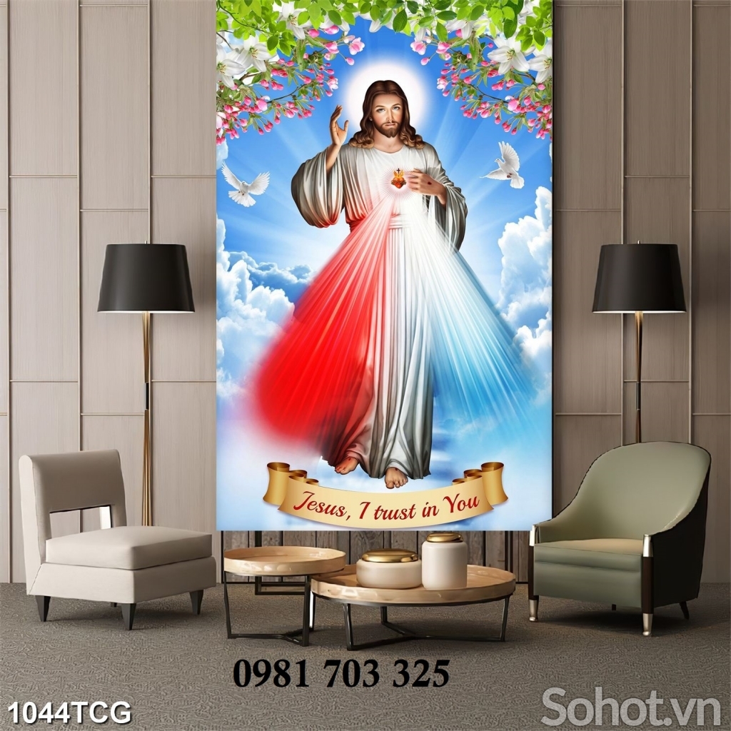 Gạch tranh 3d công giáo trang trí