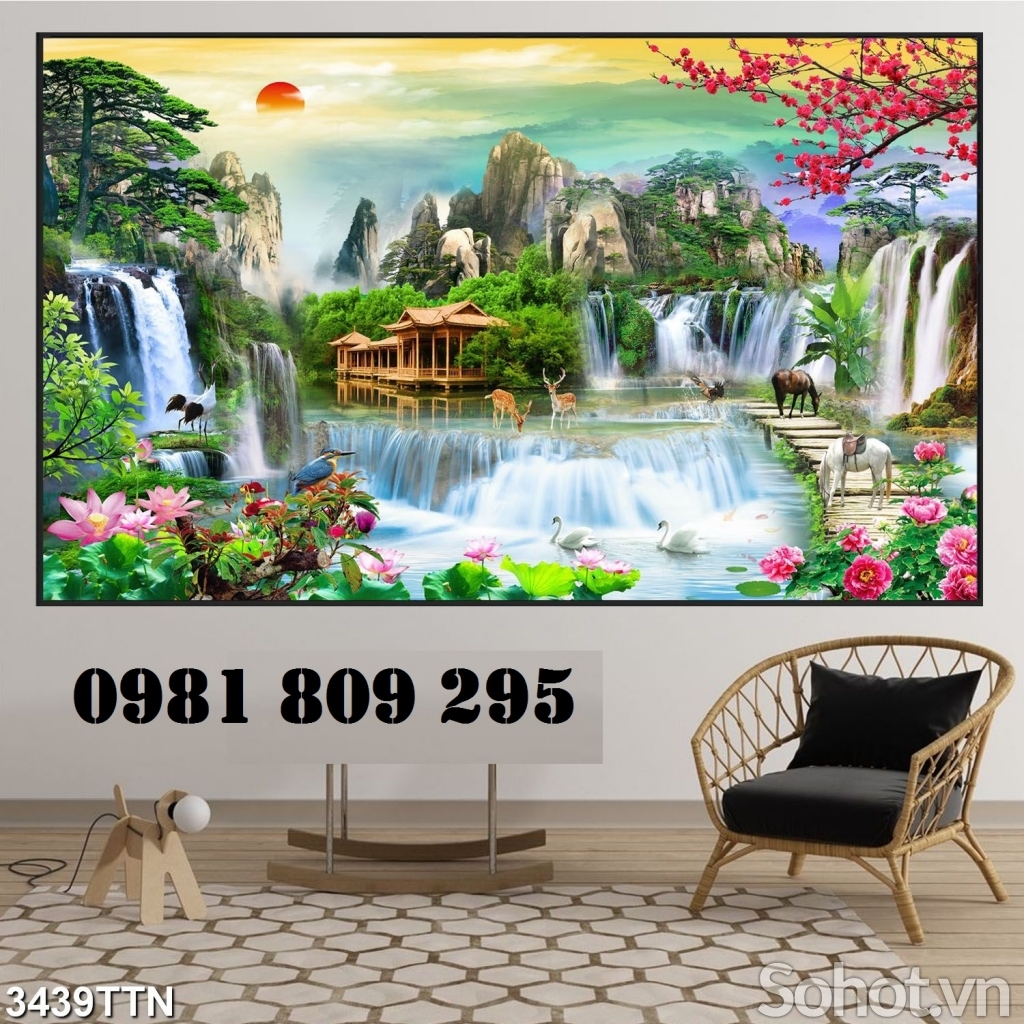 Gạch 3d thiên nhiên đẹp JP774