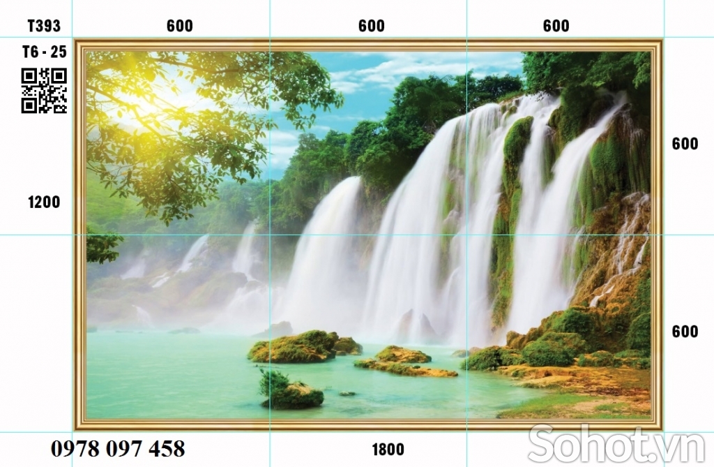 Tranh phòng khách -tranh gạch