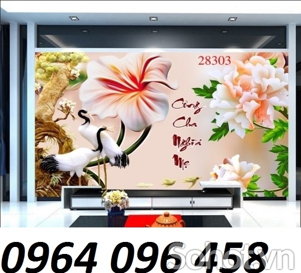 Tranh gạch 3d trang trí phòng khách - XX3