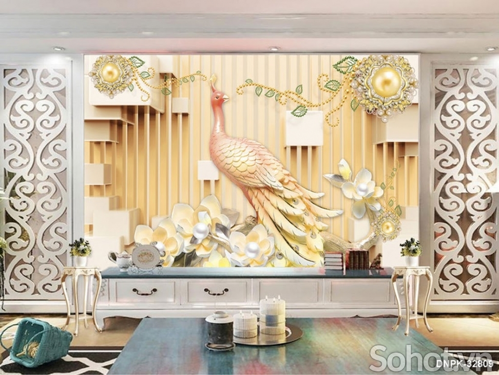 tranh gạch 3d rồng bay - SHCV44