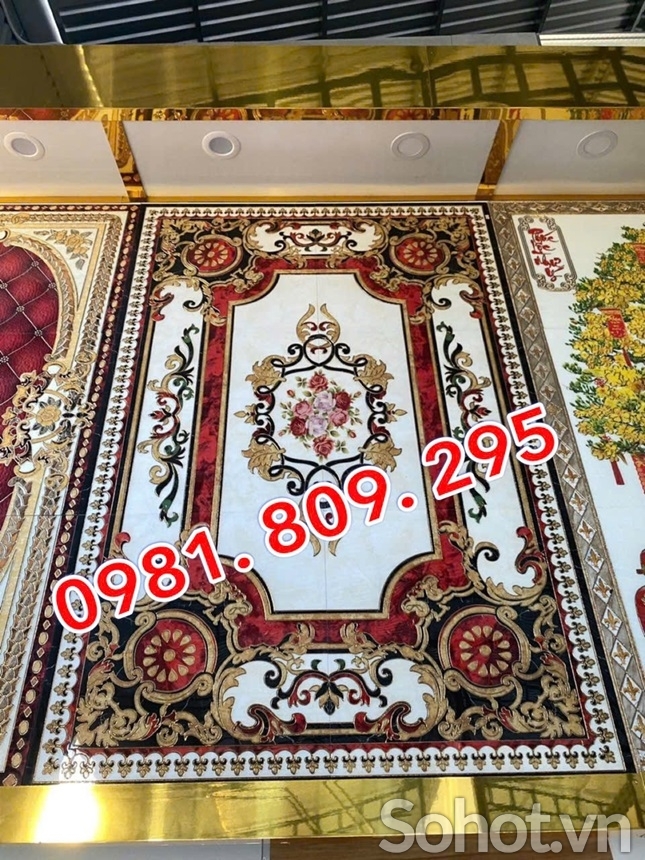 Gạch thảm , thảm lát nền mới nhất khắc kim