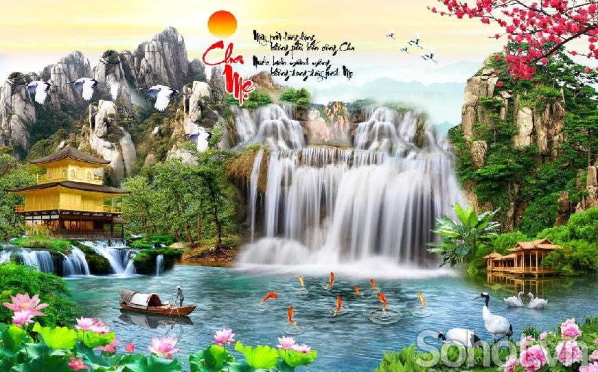 Gạch tranh- tranh trang trí phòng khách