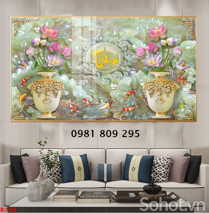 Gạch 3d  bình hoa cao cấp hp8658