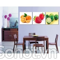 Gạch ốp tường phòng ăn - gạch tranh 3D
