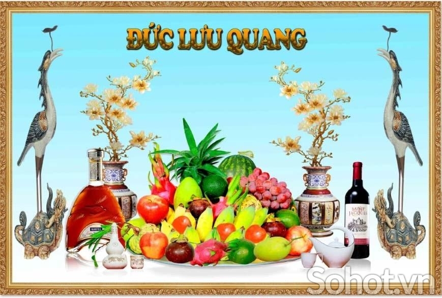 Tranh gạch ốp phòng thờ