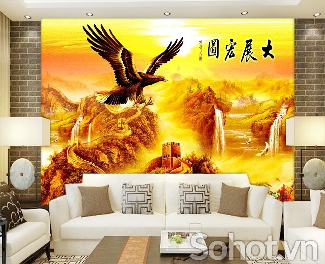 Tranh gạch 3d ốp tường phong thủy - 289CV