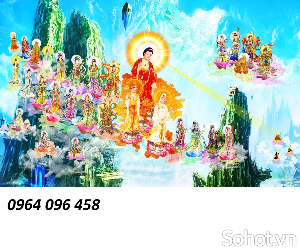 Tranh gạch 3d tây phương cực lạc - CVC55