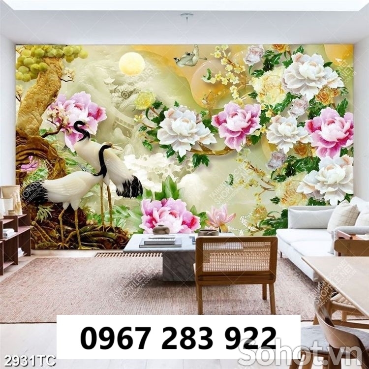 Gạch tranh trang trí sứ ngọc ốp tường