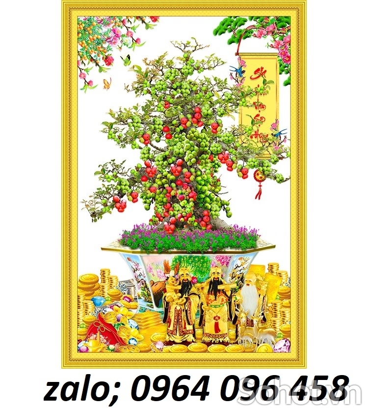 Tranh cây sung 3d - tranh gạch 3d cây sung - 6332X