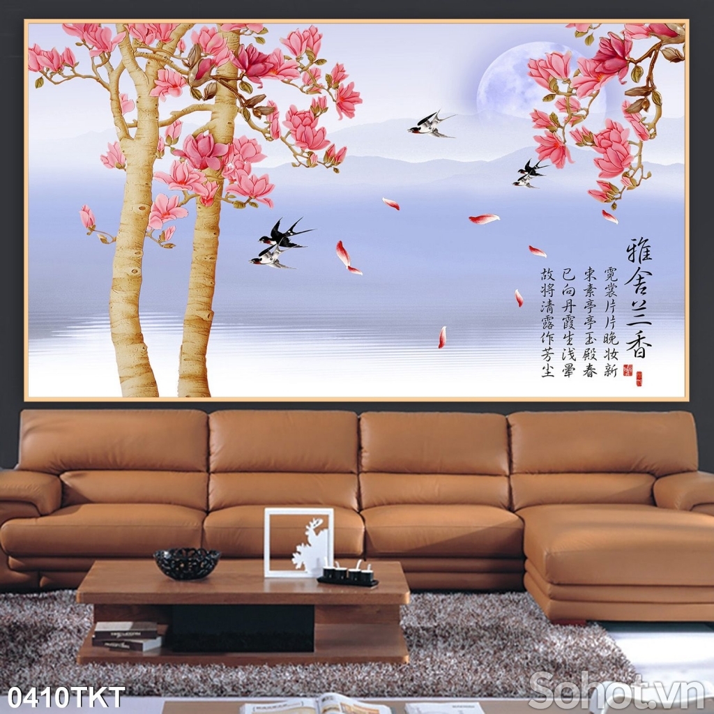 Tranh thư pháp - gạch tranh 3D