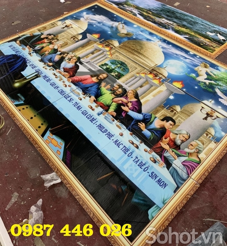 Tranh gạch công giáo bữa tiệc ly