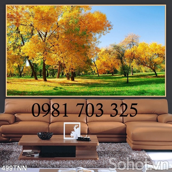 Tranh mùa thu 3D trang trí