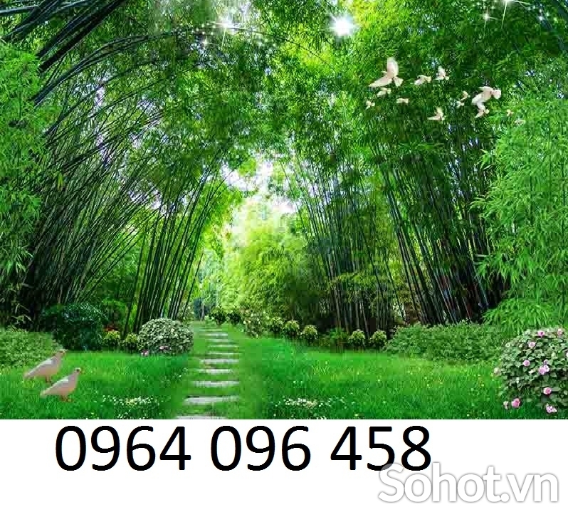 Tranh gạch 3d rừng tre trúc - CNVV95