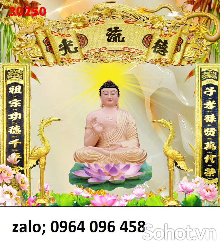 Tranh gạch 3d phật phòng thờ - VXCC4