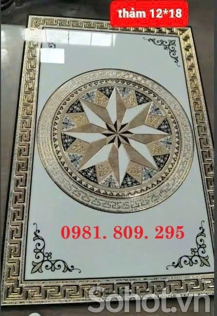 Gạch thảm , thảm lát nền phòng khách điểm nhấn