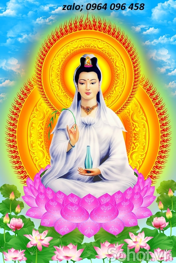 Tranh gạch 3d phật quan âm - SHJ85