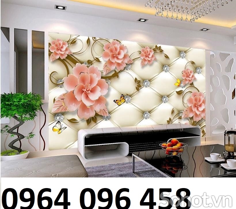 Tranh gạch 3d trang trí phòng khách đẹp - MXVC32