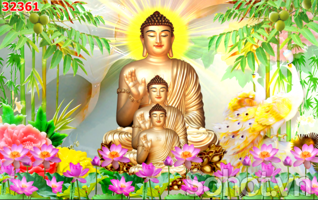 Tranh phật 3d - tranh gạch 3d phật - 543XZ