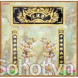 Tranh  gạch 3d ốp tường phòng thờ - XX333