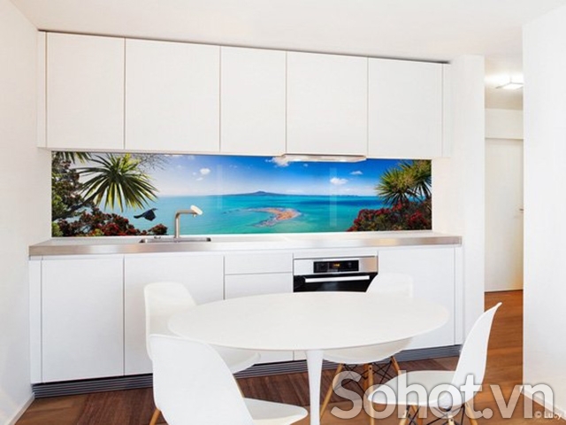 Gạch tranh dán tường phòng ăn