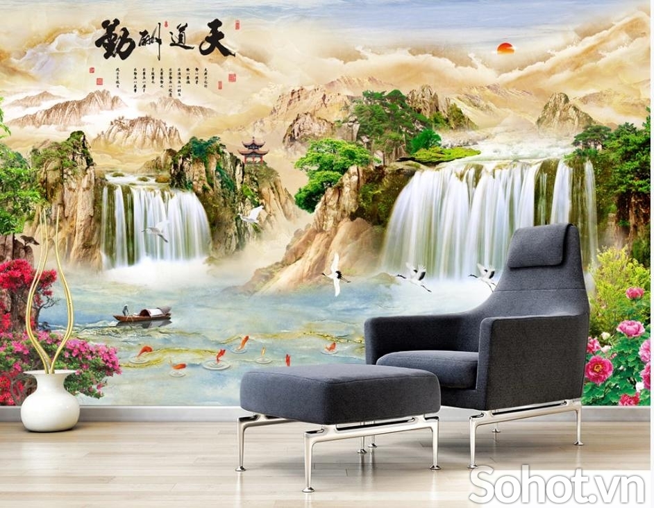 phong cảnh - tranh gạch 3D