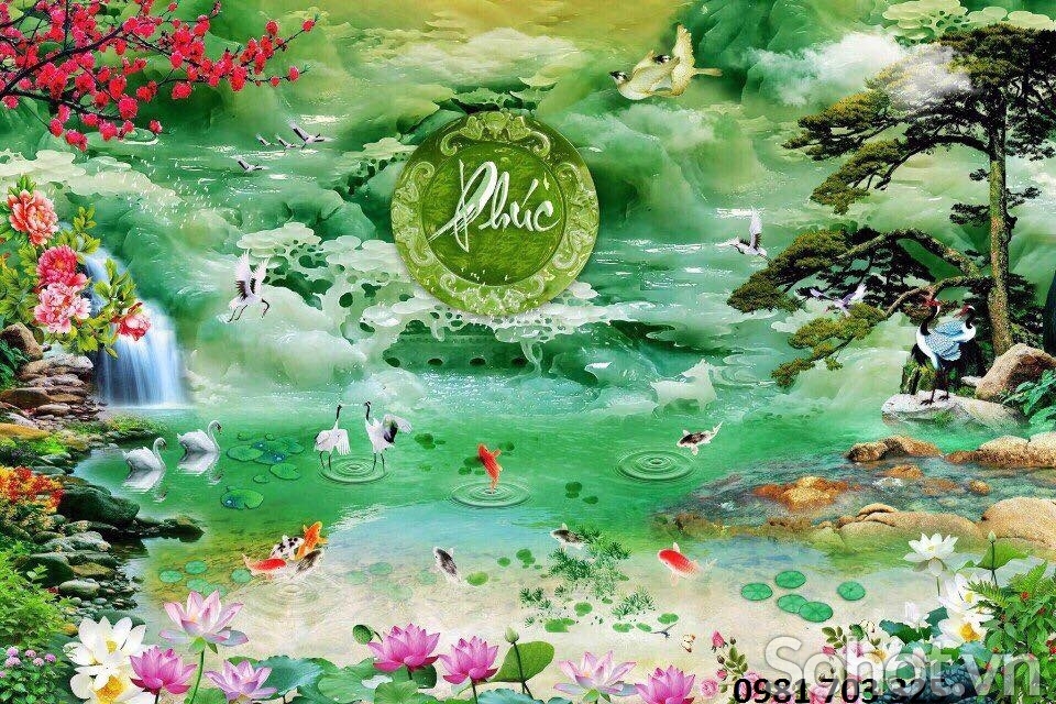 Tranh gạch sứ ngọc ốp tường