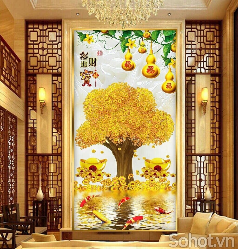 Tranh khổ dọc ốp tường