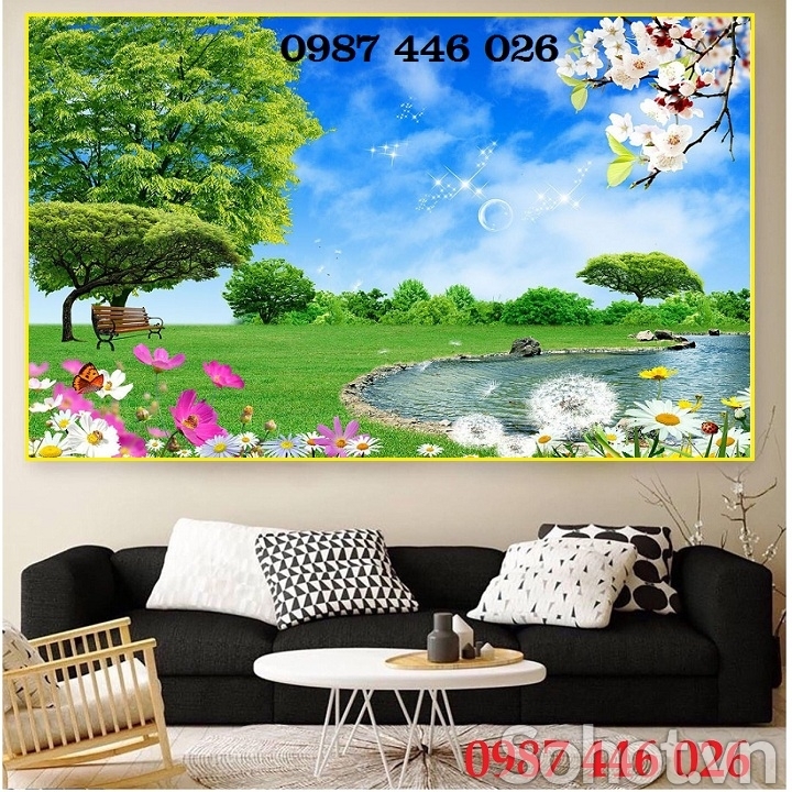 Tranh gạch men phong cảnh thiên nhiên 3d HP9722