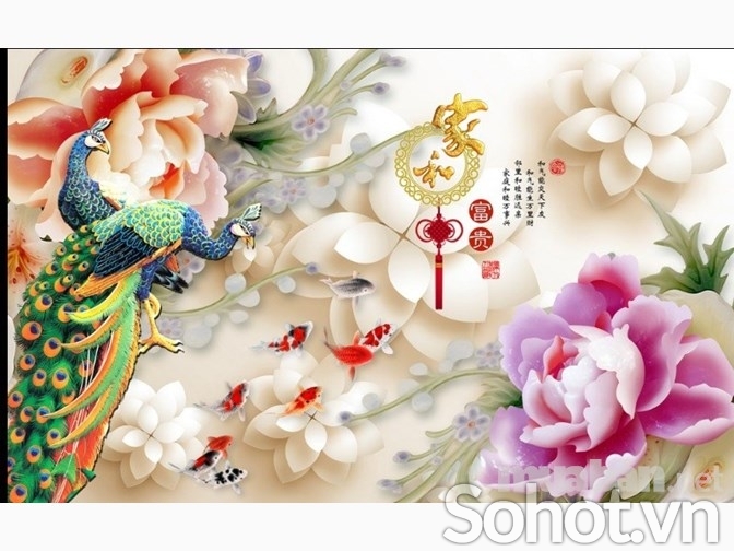 tranh gạch 3d giả ngọc - HD33