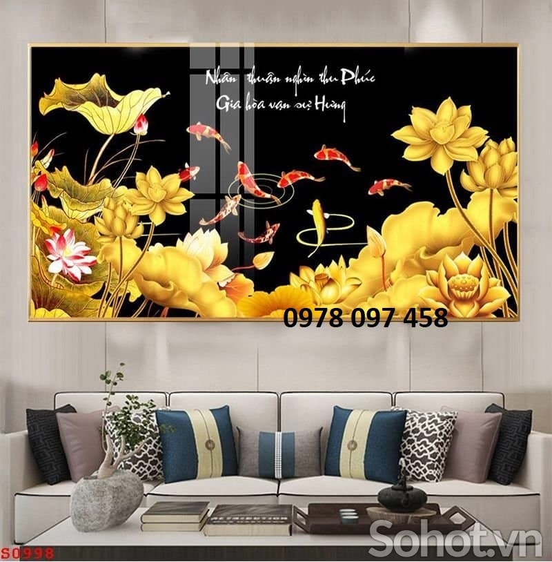 Gạch tranh dán tường phòng ăn